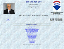 Tablet Screenshot of bill-lee.com